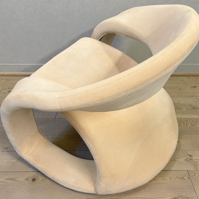 1980s 1980s Pair Postmodern Jaymar Cantilever Sculptural Lounge Chairs For Sale - Image 5 of 12