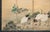 Japanese XL Meiji Era Japanese Byobu Screen "Landscape With Red-Crowned Cranes" in Yamato-E Style For Sale - Image 3 of 12
