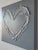 Glossy Gray Heart Paitning For Sale - Image 4 of 8
