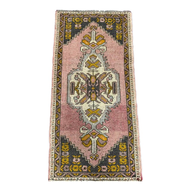 Turkish Yastik Rug 1'10" x 3'8" For Sale