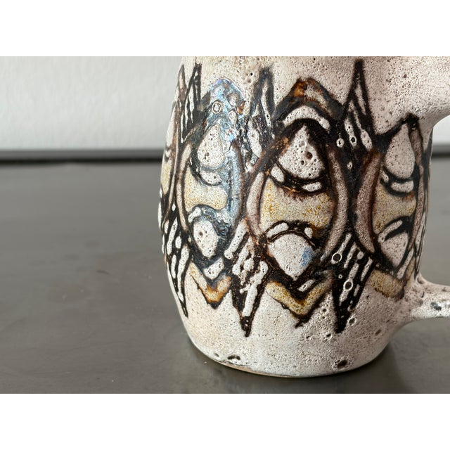 Maritime Mug with Stylized Fish Motifs from Rügen Keramik, 1970 For Sale - Image 10 of 18