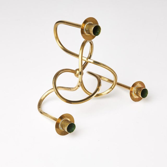 The Knot of Friendship Candleholder by Josef Frank for Svenskt Tenn, 1950s. For Sale - Image 4 of 6