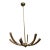 Italian Modern Brass Chandelier For Sale