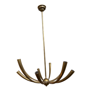 Italian Modern Brass Chandelier