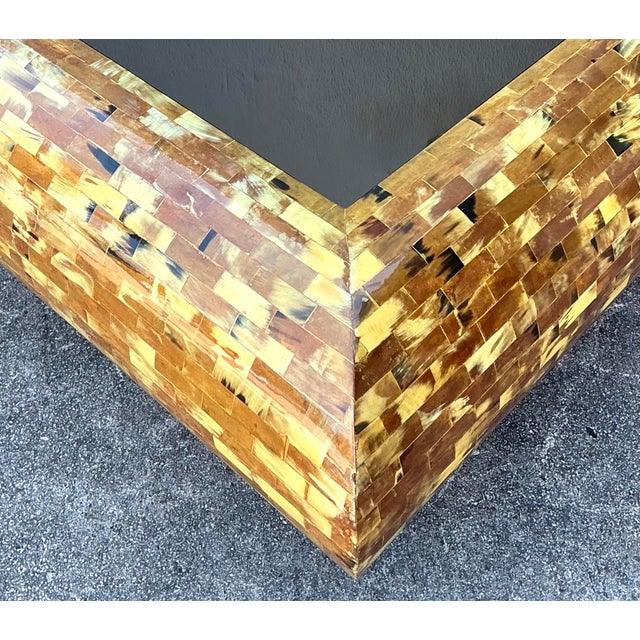 Vintage Tessellated Horn Coffee Table For Sale - Image 4 of 12