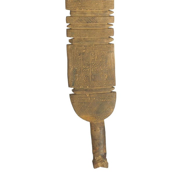 Vintage Berber Hand-Carved Wooden Tent Peg Wall Sculpture For Sale - Image 6 of 7