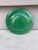 French Green Majolica Leaves Plate Salins, Circa 1890 For Sale - Image 4 of 4