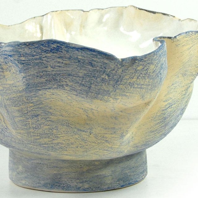 Ceramic Sculptural Handpainted Pottery Bowl by Joanna Wysocka, 2010s For Sale - Image 7 of 12