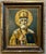 Antique Oil Painting on Board - Russian Icon Portrait of Saint Nicholas Circa 1925 For Sale - Image 4 of 9