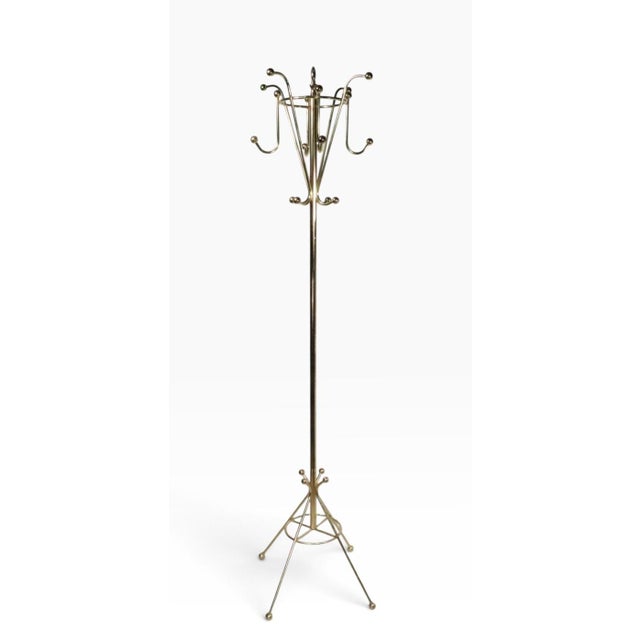 Mid 20th Century Hollywood Regency Coat Rack Stand For Sale In New York - Image 6 of 9