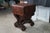 Antique American Empire Crotch Mahogany Drop Leaf Sewing Work Side Table Cabinet For Sale - Image 10 of 14