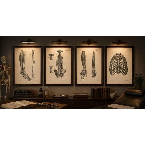 Set of Four Original French Anatomical Lithographs by Jules Cloquet, Paris, 1821–1831 : An exceptional suite of four...