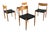 Set of 4 Poul Volther for Frem Rojle Danish Modern Dining Chairs For Sale