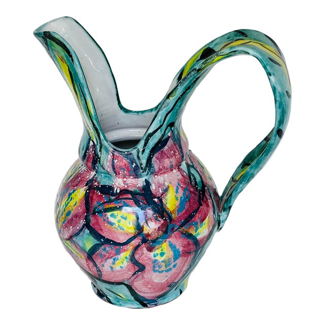 Vintage Art Pottery Pitcher Chairish