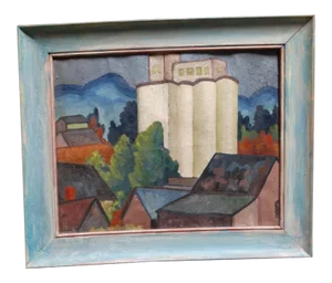 "Flour Mill, Moscow, Idaho" Oil Painting