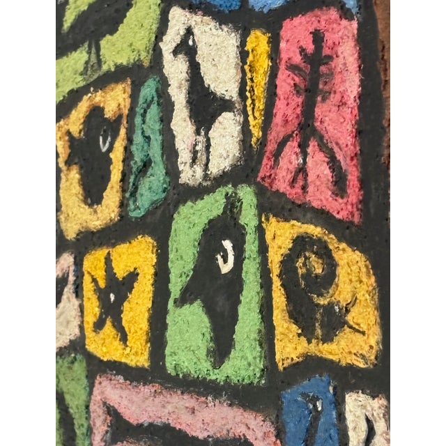 Mid 20th Century Small Mid Century Modern Painting For Sale - Image 5 of 5