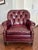 Hancock & Moore Mid-Century Tufted Leather Club Chair – Burgundy Leather, Mahogany Legs, Brass Nailhead Trim | Luxury...