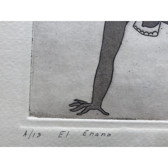 1960s Mid-Century Guillermo Silva Santamaria Print, Framed For Sale - Image 4 of 11