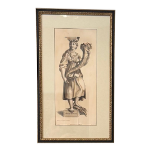 Pair of Antique French Engravings After Girard Audran – La Marine & L’Abondance