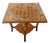 Vintage Marquetry Wood Inlay With Mother of Pearl Folding Game Table For Sale In Los Angeles - Image 6 of 18