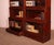 Tan Waterfall Bookcases in Mahogany by Globe Wernicke London, 1900, Set of 2 For Sale - Image 8 of 14