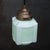 French Art Deco Green Clichy Glass Pendant Lamp For Sale - Image 4 of 6
