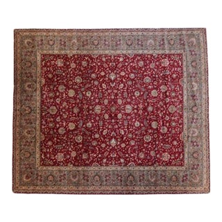 1960's Persian Tabriz Palace Rug, 14'3" X 16'10" For Sale