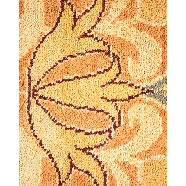 Traditional Arts & Crafts, One-of-a-Kind Hand-Knotted Area Rug in Brown, 6' 2" x 9' 4" For Sale - Image 3 of 8