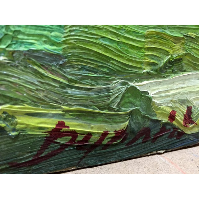 *** ABOUT THIS PAINTING *** * TITLE: "Green garden" * ARTISTS: Dupliy Sergey Alexandrov * SIZE: 39x34 cm/'15.35x13.38...