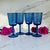 This matching set of four Villeroy & Boch Conga wine goblets, also known as the White Swirl pattern, was produced in...