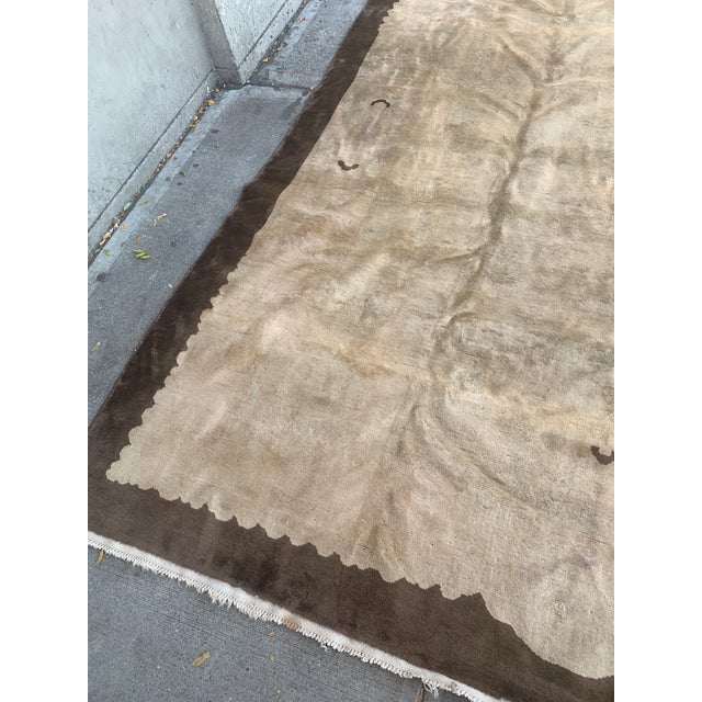 1900s, Handmade Antique Peking Chinese Rug 7.9' X 9.5' For Sale - Image 6 of 7
