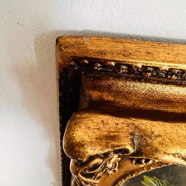 Golden Frame Wall Hanging For Sale - Image 5 of 10