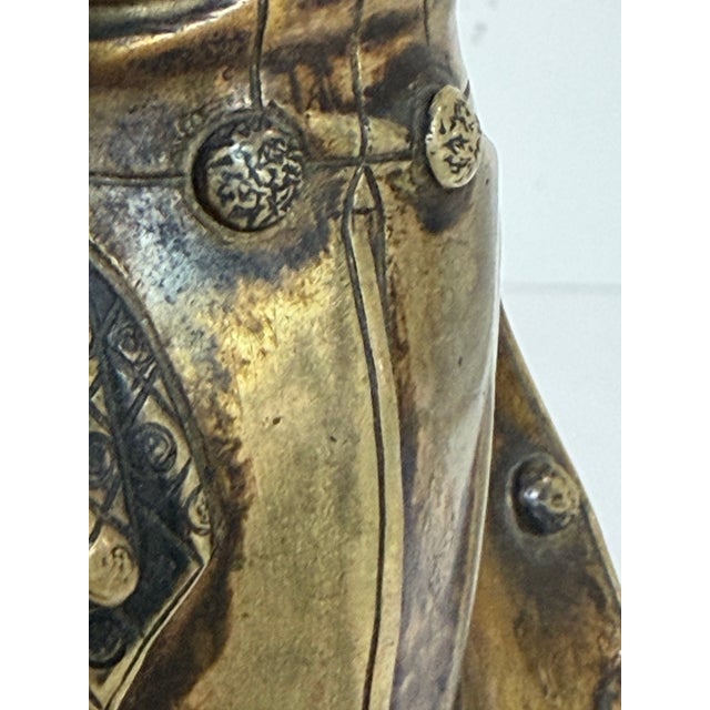 Antique Continental Bronze Figure of an 18th-Century Gentleman, Shielding Eyes, on Marble Plinth — Austrian School, Circa 1900 For Sale - Image 11 of 12