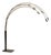 Vintage Floor Lamp in Gilded Metal, 1970s For Sale
