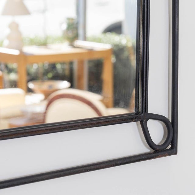 Metal 1950s French Iron Loop Mirror For Sale - Image 7 of 10