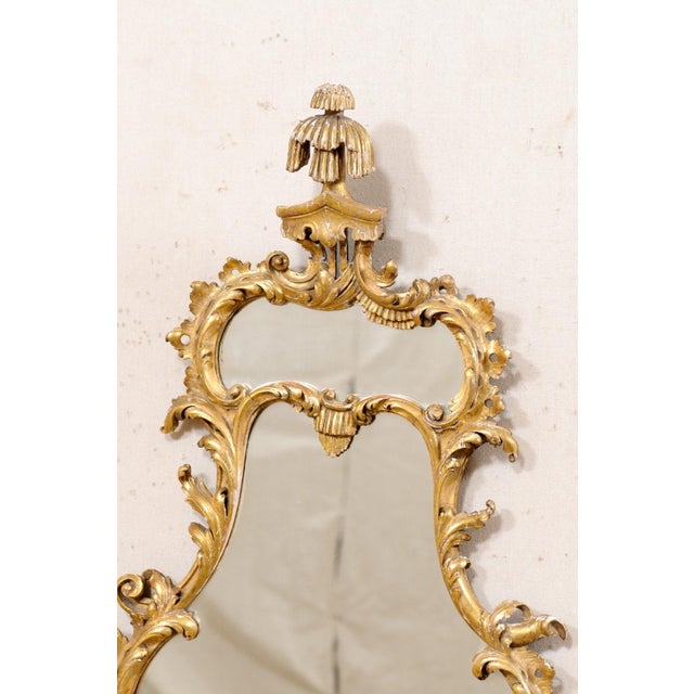 Mid 20th Century Pair of Mid 20th Century Rococo Style Gilt Mirrors, Italy For Sale - Image 5 of 11