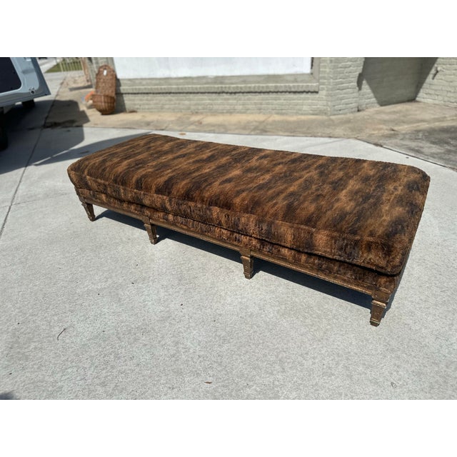 Large Designer Vintage Bench For Sale - Image 4 of 7