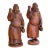 Pair of Late 19th C. French Carved Oak Monks With Goblets, Black Forest Style For Sale