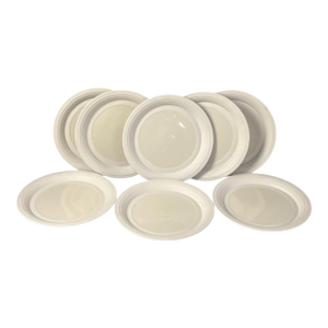 Vintage Hornsea Pottery Concept Off-White Dinner Plates Made in England