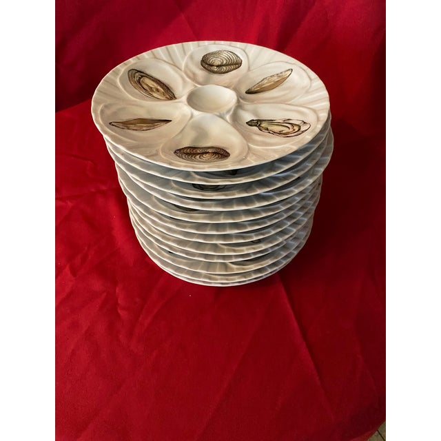 Oyster Plates, 1931, Set of 12 For Sale - Image 4 of 4