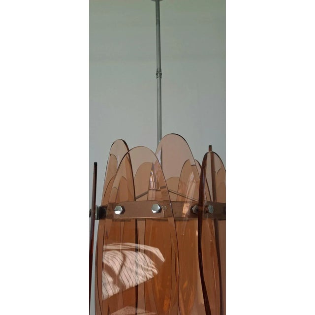 Max Ingrand 1950s Italian Chandelier in the Manner of Max Ingrand For Sale - Image 4 of 10