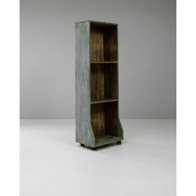 Mid 20th Century French Wood Patinated Bookshelf For Sale - Image 18 of 18