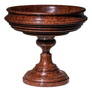 Red Marble Tazza, Italy, 19th Century For Sale
