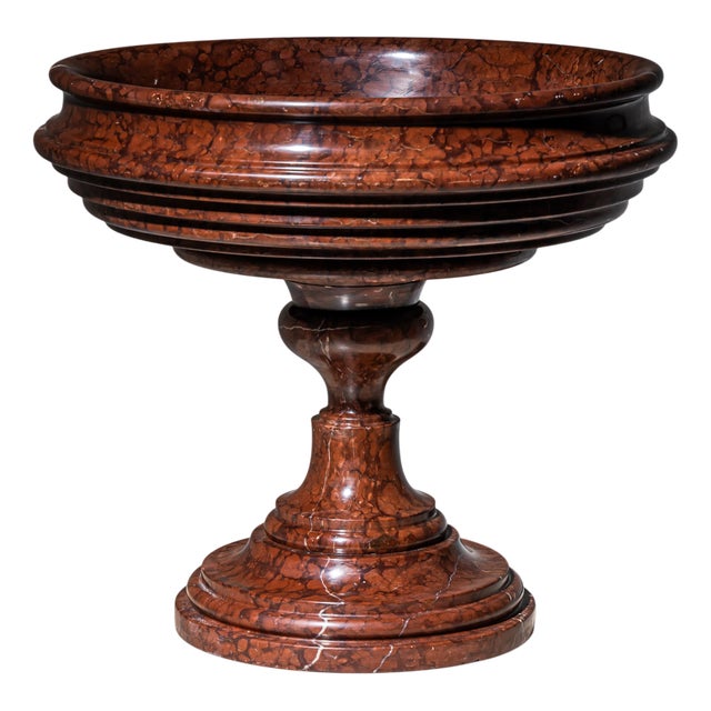Red Marble Tazza, Italy, 19th Century For Sale