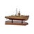 Decorative Ship Model in Brass and Wood, 1930s For Sale - Image 15 of 15