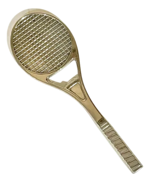 Vintage Silver Plate Tennis Racquet Bottle Opener