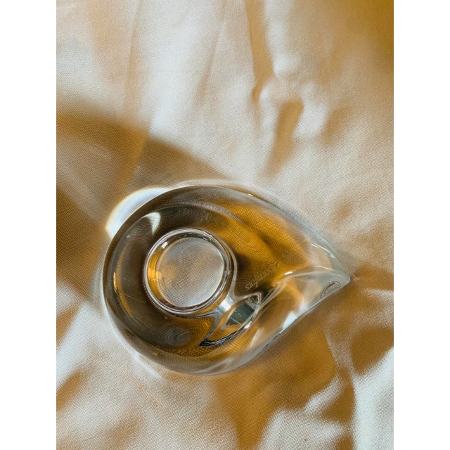 2000 - 2009 Orrefors Teardrop Crystal Votive Holder For Sale - Image 5 of 11