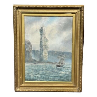 A. Johnston, Watercolor Under Glass, 1891, Watercolor For Sale