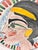 Mid-Century Style Postmodern Cubist Face Terracotta Glazed Decorative Plate For Sale In New Orleans - Image 6 of 8
