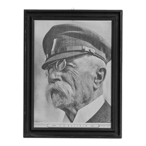 20th Century Czech Artwork with Wooden Frame
